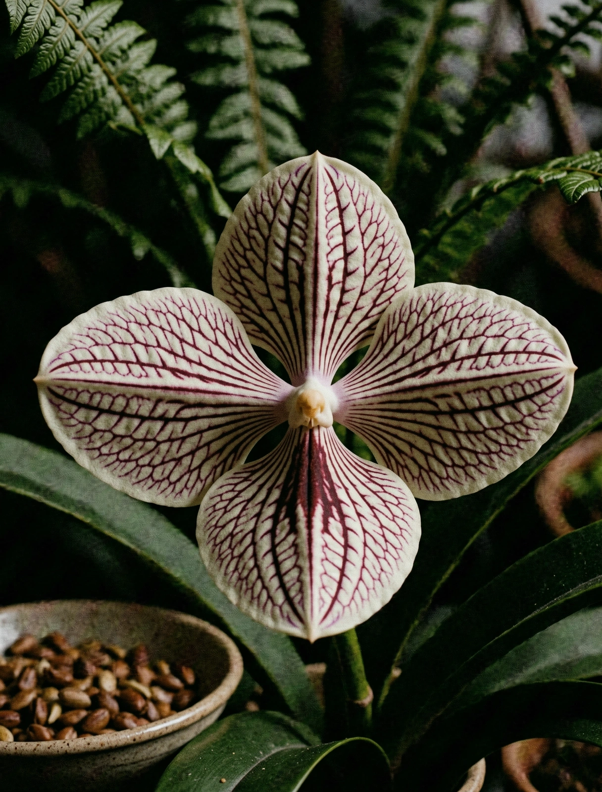 Tropical botanical specimen representing Singaporean ecology